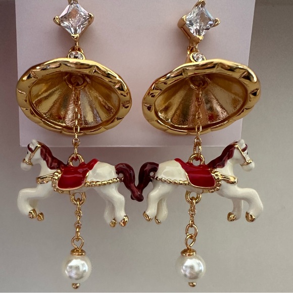 Kate spade Carousel 3D horse drop earrings - Picture 4 of 9